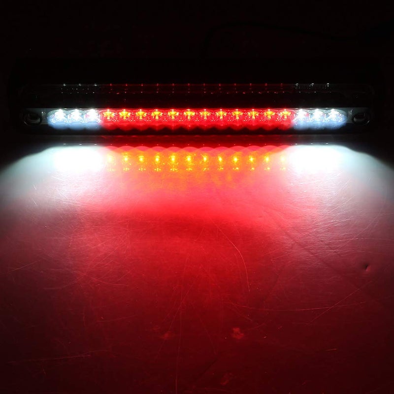 Mallofusa 3rd LED Third Brake Light High Mount Stop Light Assembly White Reversing Lamp Red Rear Tail Cargo Lamp Compatible For 1994-1999 Chevy C/K 1500 2500 3500 GMC C/K 1500 2500 3500 - Image 1